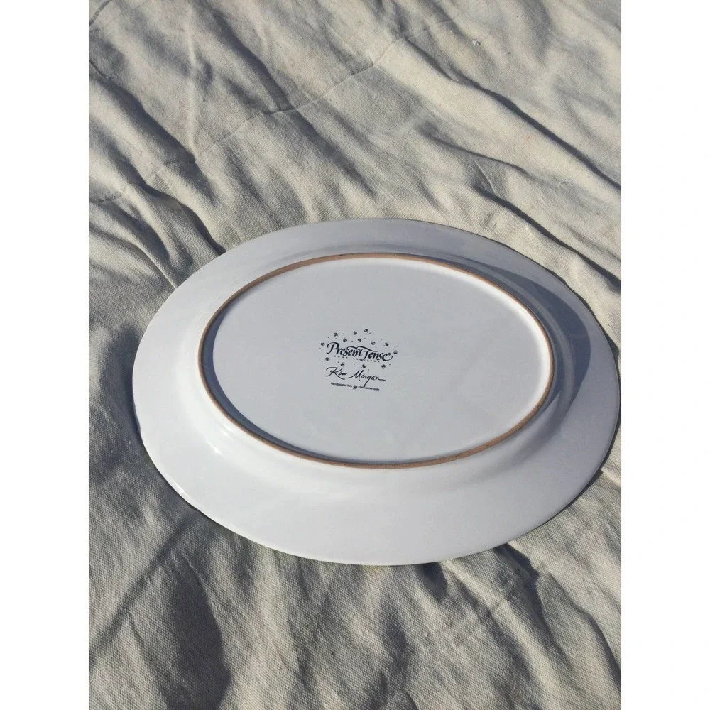 11” spring platter Easter butterfly dinner party gathering green Italy‎ Italian